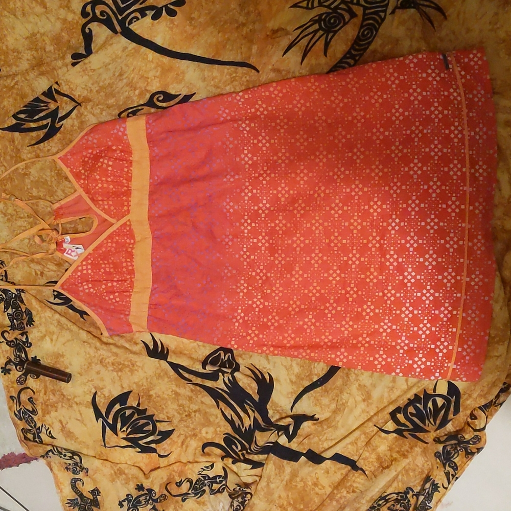 Orange Roxy sundress